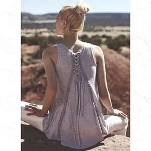 Anthropologie Akemi + Kin - Lace Up Tank Top - Size S
